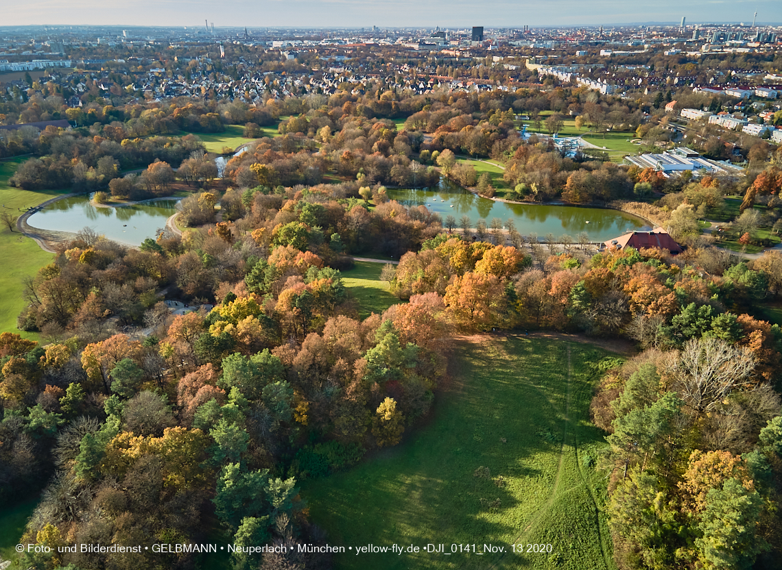 13.11.2020 - der Ostpark mit See und Biergarten in Neuperlach